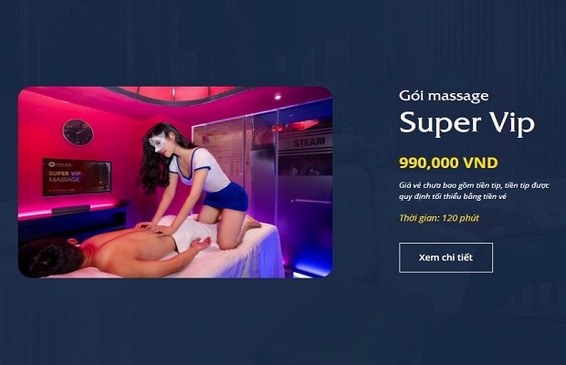 Massage Super Vip - đỉnh cao tôn tạo massage xoa bóp cho nam