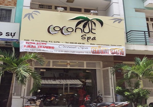 Không gian tại Coconut Spa