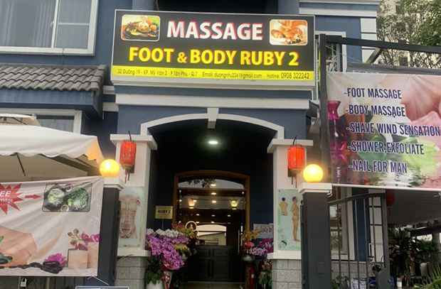 Foot massage Sài Gòn Massage Ruby