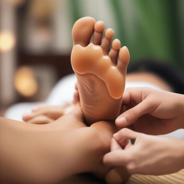 Massage bấm huyệt chân tại Massage Hoa Kiều