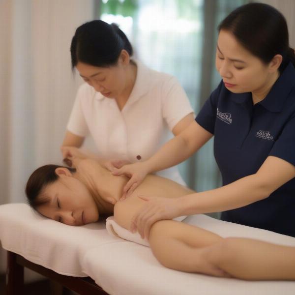 Massage Cổ Vai Gáy Trị Liệu tại Massage Hoa Kiều