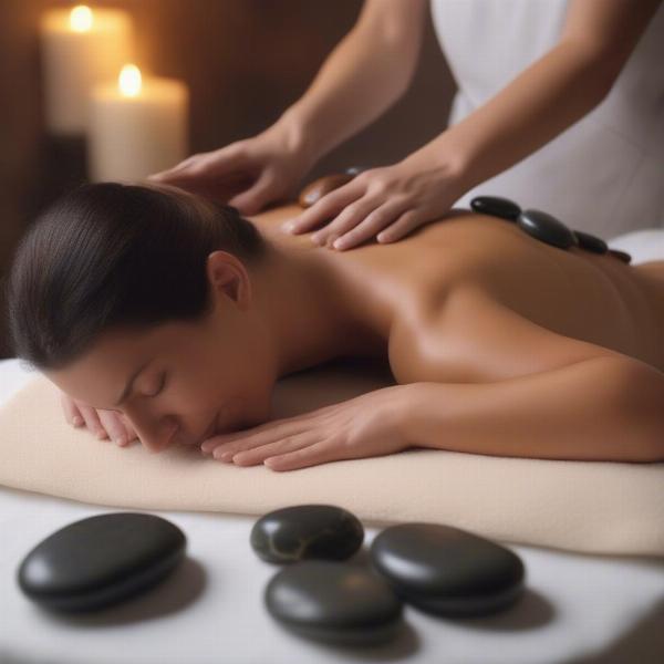 Massage trị liệu đá nóng gần đây