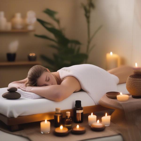 Massage trị liệu tâm an kết hợp tinh dầu thiên nhiên