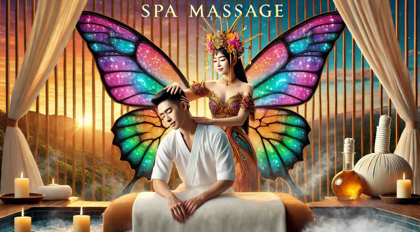Khách hàng đang được Massage Quận Ba Đình thư giãn tại spa chăm sóc sức khỏe và làm đẹp